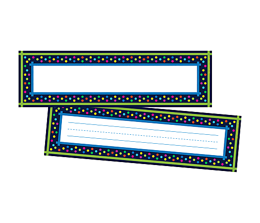 Barker Creek Double-Sided Name Plates, 12" x 3 1/2", Italy, Pack Of 72 Name Plates