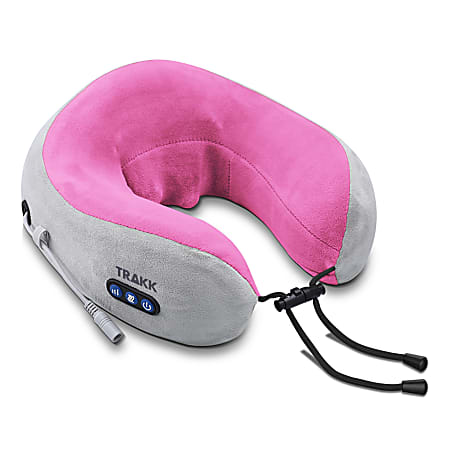 TRAKK Wireless Travel Massage Pillow, Pink