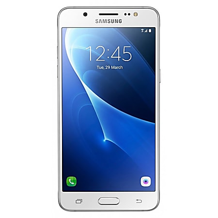 Samsung Galaxy J5 Cell Phone, White, PSN100892