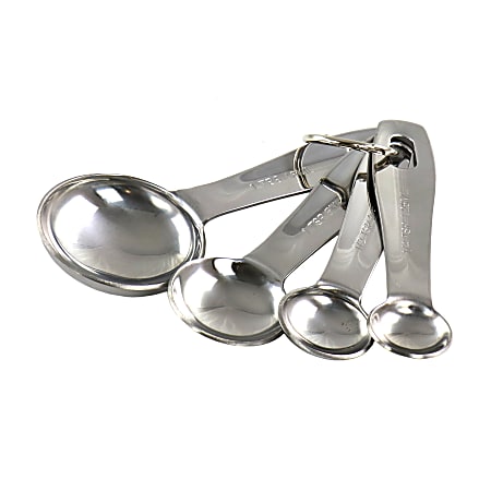 Oster Baldwyn 4-Piece Stainless-Steel Measuring Spoon Set, Silver