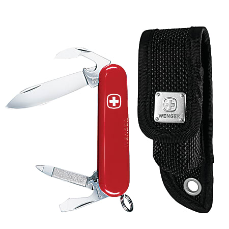 Wenger Swiss Army Knife Apprentice Combo Set Red Office Depot