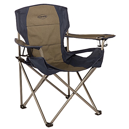 Kamp-Rite Padded Chair With Lumbar Support, Blue/Tan