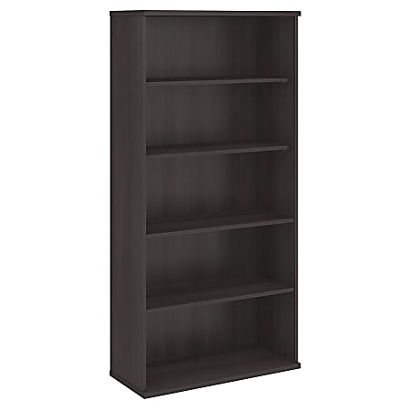 Bush Business Furniture Studio C 5 Shelf Bookcase, Storm Gray, Standard Delivery