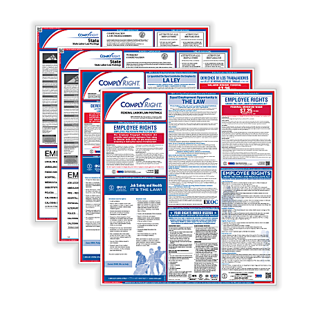 ComplyRight™ Federal And State Labor Law 1-Year Poster Service, Bilingual, Alabama