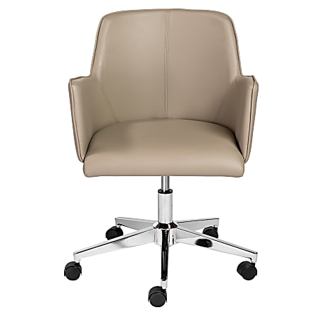 Taupe leather office clearance chair