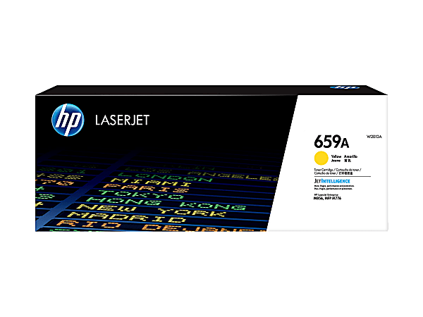 HP 659A Yellow Toner Cartridge, W2012AX
