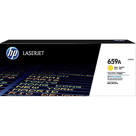 HP 659A Standard Yield Yellow Toner Cartridge, W2012AX