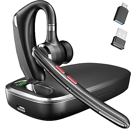 Delton 95X Ultralight Wireless Bluetooth Computer Headset, (Black), DBH95X
