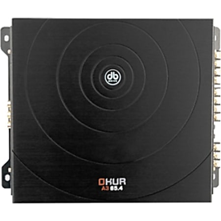 DB Drive OKUR A3 65.4 Car Amplifier - 180 W RMS - 4 Channel - Class AB