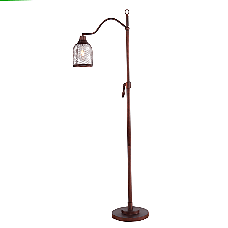 SEI Furniture Rigby Floor Lamp, 58 1/4"H, Brushed Bronze
