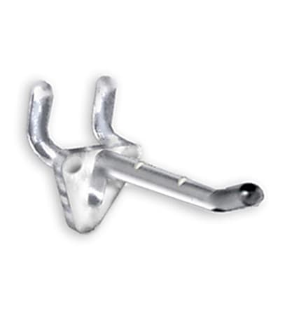Azar Displays Glass-Filled Nylon Hooks, 2", Clear, Pack Of 50 Hooks