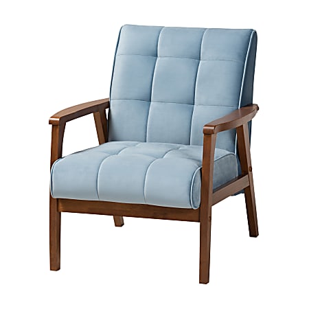 Baxton Studio 9942 Armchair, Light Blue