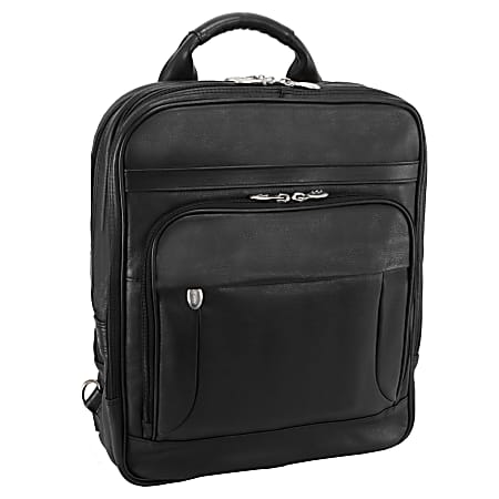 McKleinUSA® Wicker Park Detachable-Wheeled 3-Way Backpack With 15.6" Laptop Pocket, Black