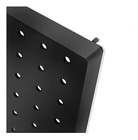 Azar Displays Pegboard Wall Panels, 20-5/8"H x 8"W x 7/8"D, Black, Pack Of 2 Panels
