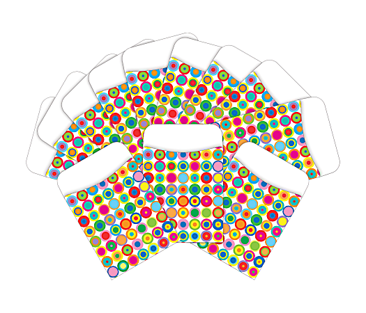 Barker Creek Peel & Stick Library Pockets, 3" x 5", Disco Dot, Pack Of 60 Pockets