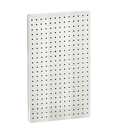 Azar Displays Pegboard Wall Panels, 22"H x 13-1/2"W x 7/8"D, White, Pack Of 2 Panels