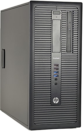 HP ProDesk 600 G1-MT Refurbished Desktop PC, Intel® Core™ i7, 16GB Memory, 256GB Solid State Drive, Windows® 10 Home