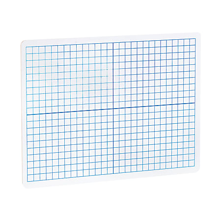 Flipside XY Axis/Plain Dry-Erase Graph Boards, 9" x