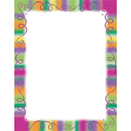 Gartner™ Studios Party Design Paper, 8 1/2" x 11", Fiesta Border, Pack Of 100 Sheets