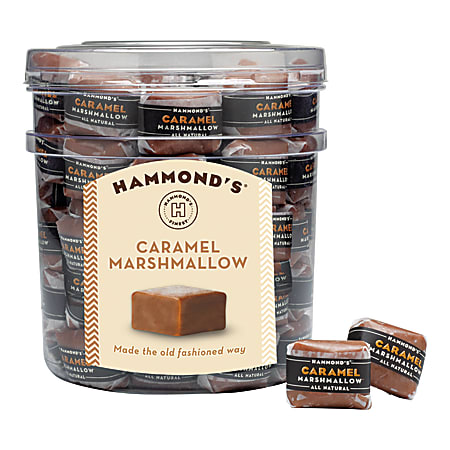 Hammond's Candies Caramel Marshmallow - Display Tub - 80-.75 oz.