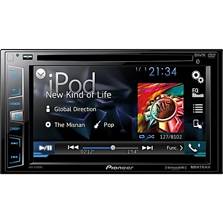 Pioneer AVH-X2700BS Car DVD Player - 6.2" Touchscreen LED-LCD - 16:9 - 68 W RMS - Double DIN
