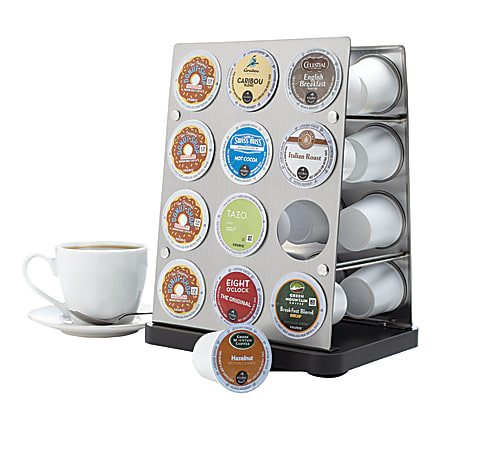 GNBI Stainless-Steel Coffee Pod Rack, Silver