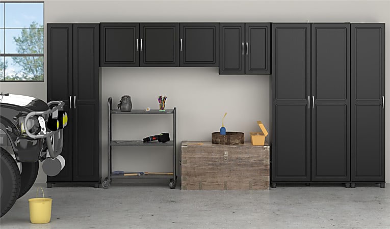 Ameriwood Home Kendall 24 Wall Cabinet 1 Adjustable Shelf Black