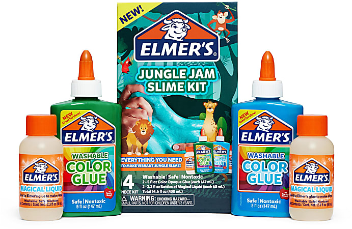 Elmers Glue 60 Piece Classroom Slime Kit Assorted Colors - Office Depot