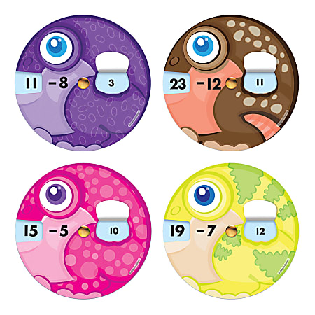 Carson-Dellosa EZ-Spin™ Wheels, Subtraction Facts, Pack Of 18 Wheels