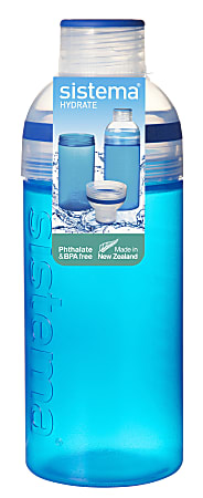 Sistema Trio Drink Bottle, 19.6 Oz, Assorted Colors