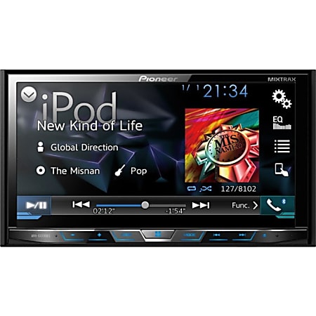 Pioneer AVH-X5700BHS Car DVD Player - 7" Touchscreen LED-LCD - 16:9 - 68 W RMS - Double DIN