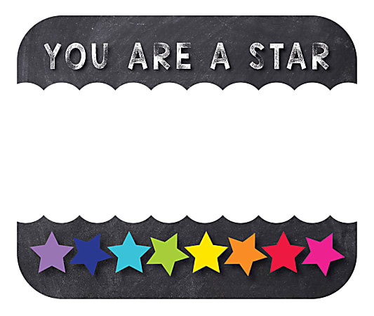 Carson-Dellosa Schoolgirl Style You Are a STAR Name Tags, Pack Of 40 Tags