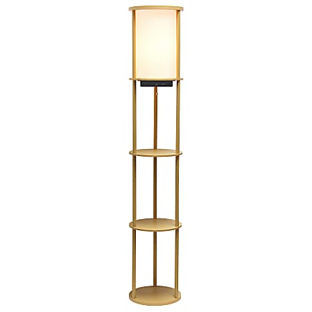 Adesso etagere floor lamp with charging station online