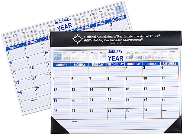 Giant 12 Month Desk Calendar 22 x 17 January to December - Office Depot