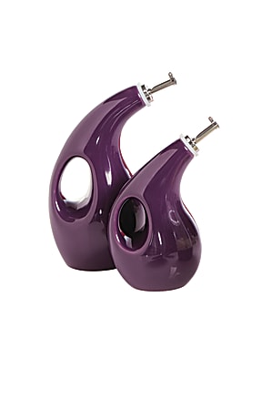 Rachel Ray Serveware Stoneware EVOO And Vinegar Bottle Set