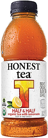 Honest Tea® Half And Half Organic Tea With Lemonade, 16.9 Oz, Carton Of 12