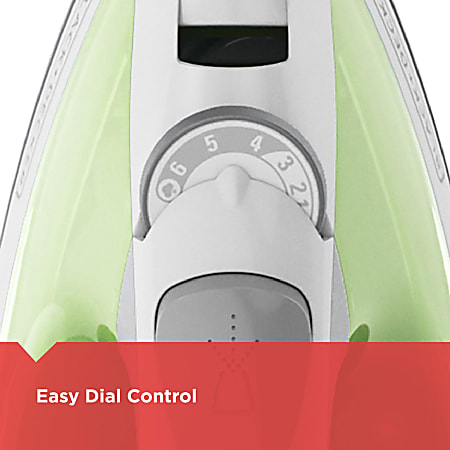 Black Decker Easy Steam Non Stick Compact Iron Lime Green - Office