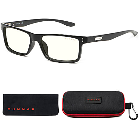 GUNNAR Gaming & Computer Glasses for Kids (age 12+) - Cruz, Onyx, Clear Tint - Onyx Frame/Clear Lens - Children