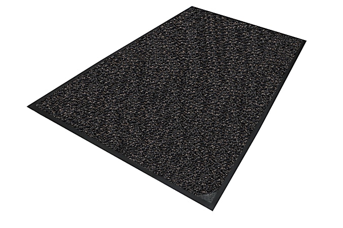 M+A Matting Classic MicroLuxx™Mat, Brown/Black, 3' x 5', smooth backing
