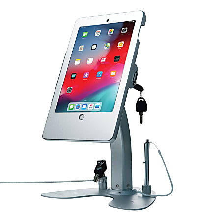 CTA Digital Anti Theft Security Kiosk Stand?For Ipad 2-4 & Ipad Air 1-2 - Up to 9.7" Screen Support - 8.5" Height x 15" Width x 10.5" Depth - Desktop, Countertop - Aluminum, Cast Aluminum