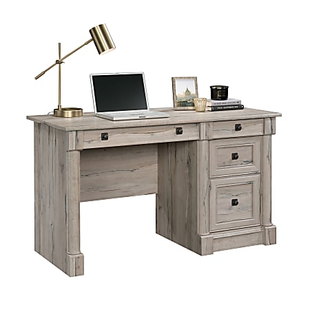 Sauder Palladia 54 W Computer Desk 54 W Split Oak Office Depot