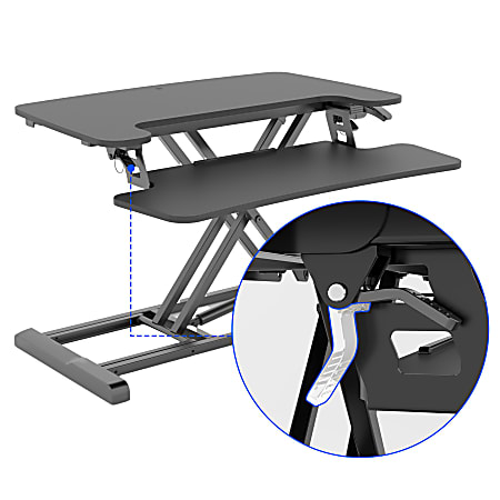 FlexiSpot M7 E Series Desk Riser 28 W Black - Office Depot
