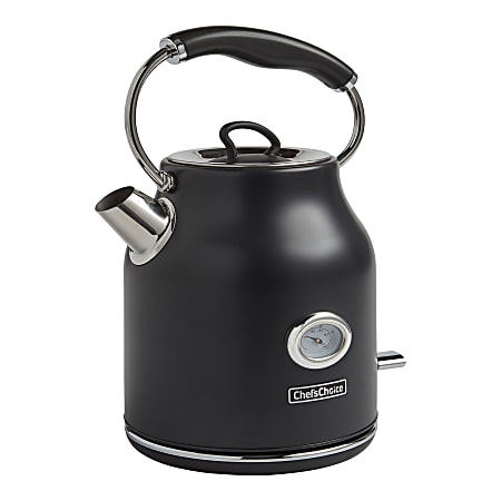 Retro 1.7-Liter Stainless Steel Electric Water Kettle, Aqua