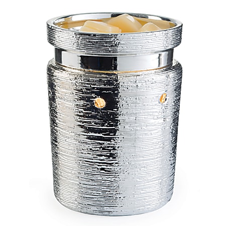 Candle Warmers Etc Illumination Fragrance Warmer, 8-13/16" x 5-13/16", Brushed Chrome