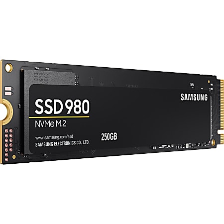 Samsung 980 Pcie 3 0 Nvme Gaming Ssd 250gb Desktop Pc Device Supported 2900 Mbs Maximum Read Transfer Rate 256 Bit Encryption Standard 5 Year Warranty Office Depot