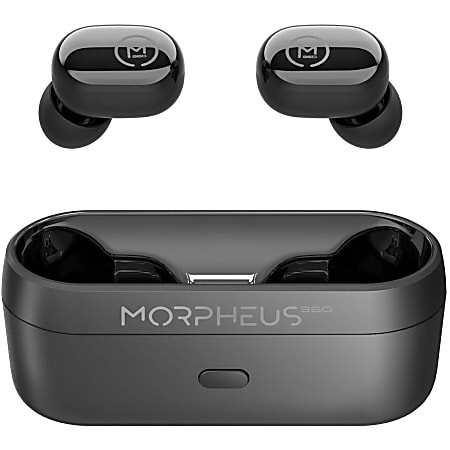 True wireless earbuds store with microphone
