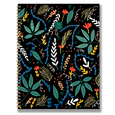 TF Publishing Large Weekly/Monthly Planner, 9" x 11", Secret Garden, January To December 2022
