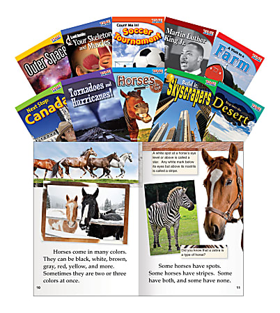 Teacher Created Materials TIME FOR KIDS® Nonfiction Book Set, Set 2, Set Of 10 Books, Grade 2