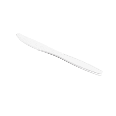 Medline Heavyweight Plastic Knives, White, Pack Of 1,000