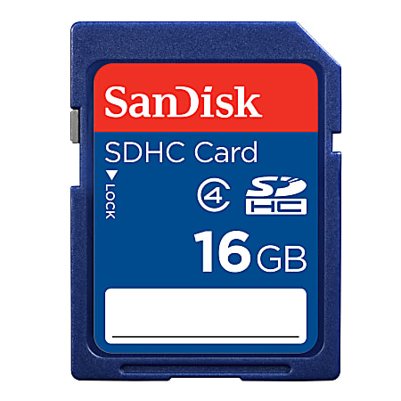 SanDisk 16GB Class 4 MicroSDHC Memory Card with Adapter